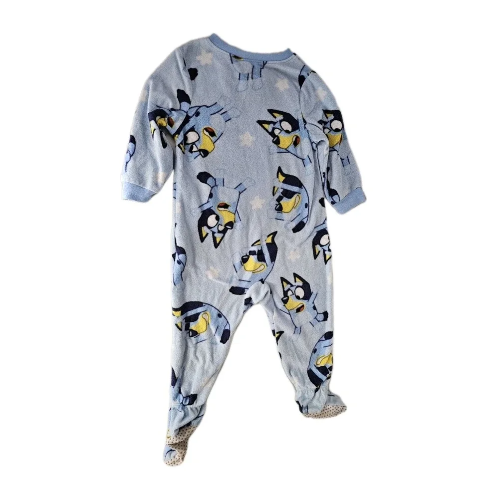 Bluey Pajamas Kids 18 Month Toddler Boys Girls Blanket Sleeper Full Zip PJs Gift